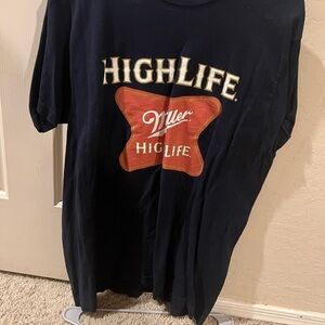 large miller lite tshirt